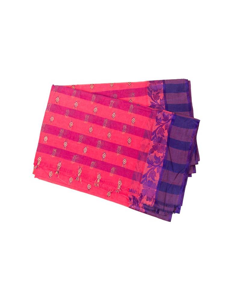 Pure Cotton Bengali Handloomcotton-sarees- Without Blouse Piece( MIRSH-1014-03/ Kanok )