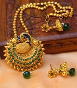 Green agate pendants