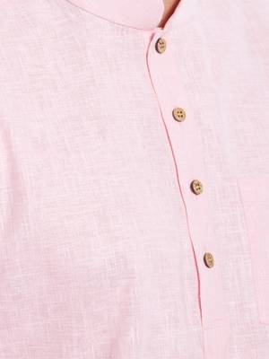 Mens Traditional and Occasional solid cotton Kurta  3