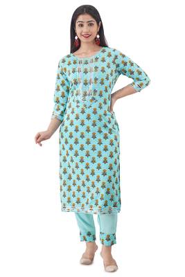 PRINTED multicolor RAYON ethnic kurtis 1