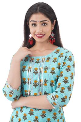 PRINTED multicolor RAYON ethnic kurtis 3