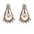 Silver pearl studs
