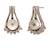 Silver pearl studs