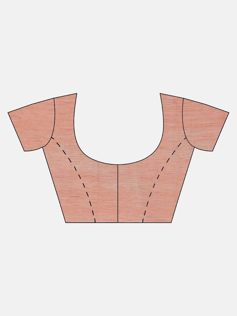 Orange Woven Design Jamdani Saree