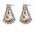 Silver pearl studs
