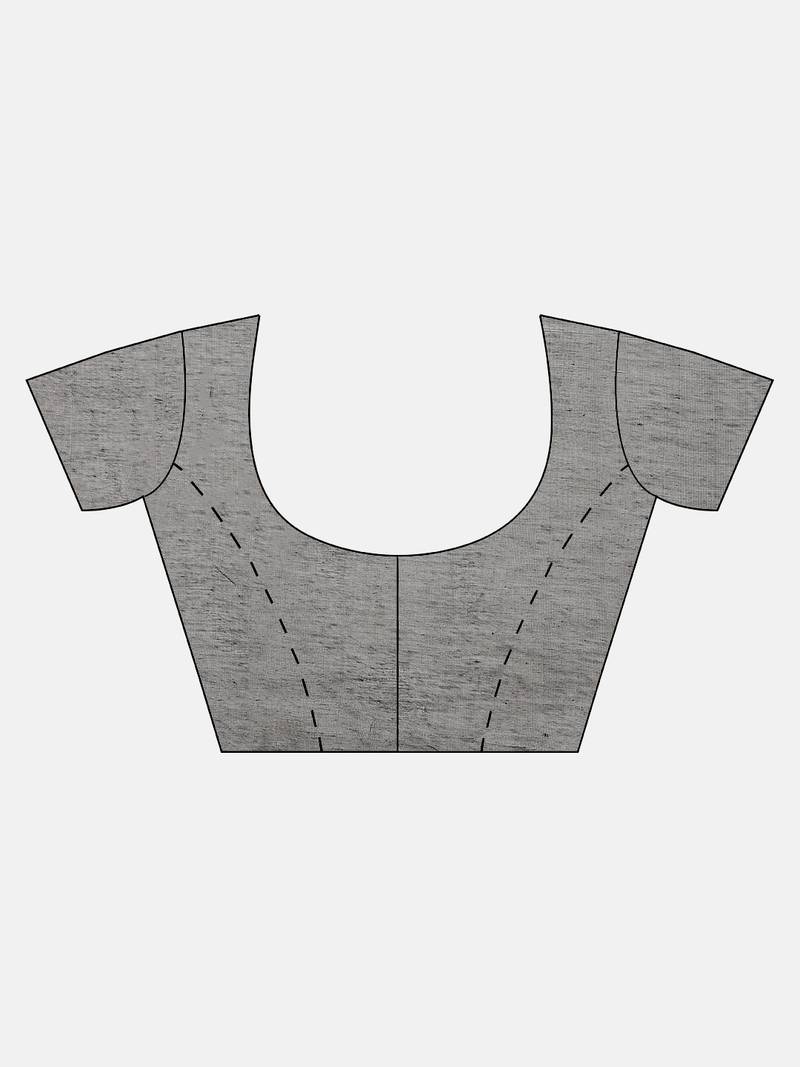 Black & Golden Woven Design Handloom Jamdani Saree