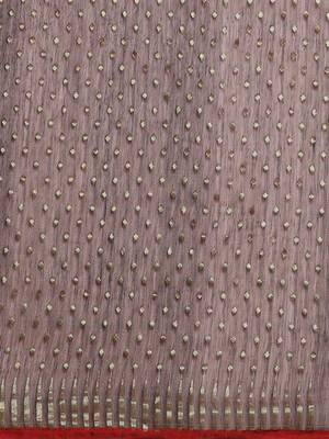 Burgundy & Golden Woven Design Dhakai Jamdani Saree 3