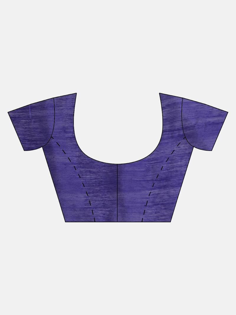 Blue Handloom Embellished Saree