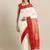 White & Red Woven Design art-silk-sarees