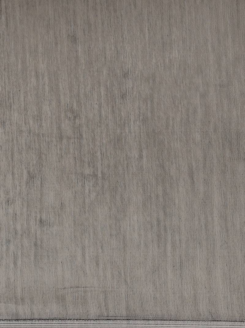 Grey & Pink Floral Woven Design Jamdani Saree Without Blouse