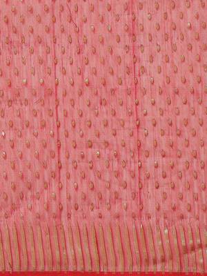 Red & Golden Woven Design Dhakai Jamdani Saree 3