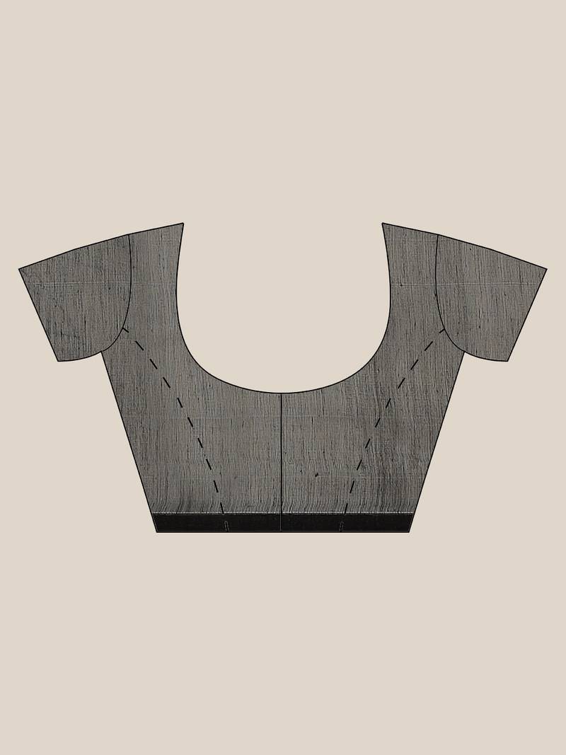 Black & Pink Woven Design Dhakai Jamdani Saree Without Blouse