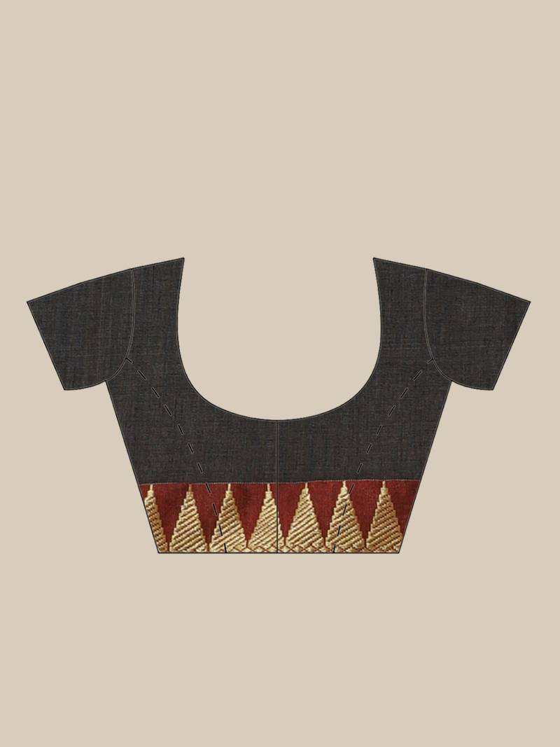 Green & Pink Pure Cotton Solid Bengal Handloom Saree