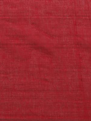 Maroon Solid Pure Cotton Bengal Handloom Saree 5