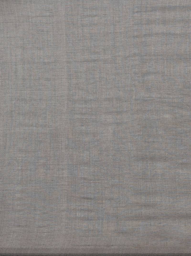 Black & Grey Pure Cotton  Bengal Handloom Saree