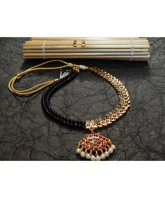 Black agate necklace-sets 4