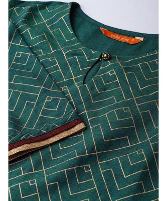 Indo Era Foil Printed Straight Kurta with Palazzo Set 5