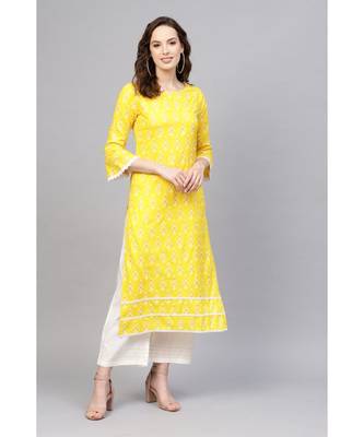 Indo Era Foil Printed Straight Kurta with Palazzo Set 1