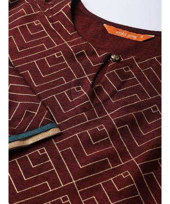 Indo Era Foil Printed Straight Kurta with Palazzo Set 5