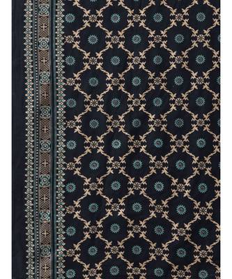 Indo Era Navy Blue Foil Printed Straight Kurta with Palazzo Set 7
