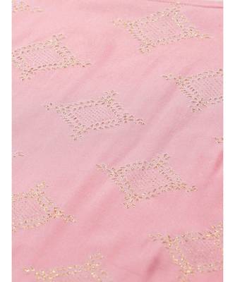 Indo Era Pink Foil Printed Straight Kurta with Pant Set 4