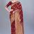Maroon woven art silk saree saree with blouse