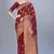 Maroon woven art silk saree saree with blouse