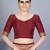Maroon woven art silk saree saree with blouse