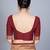 Maroon woven art silk saree saree with blouse