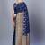 Navy blue woven art silk saree saree with blouse