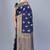 Navy blue woven art silk saree saree with blouse