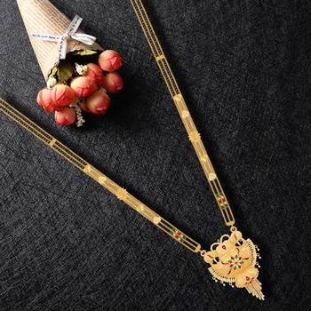 Multicolor cubic zirconia mangalsutra 2