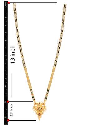 Multicolor cubic zirconia mangalsutra 4