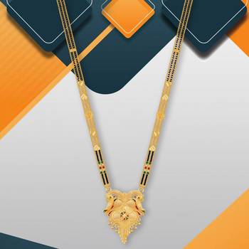 Multicolor cubic zirconia mangalsutra 5