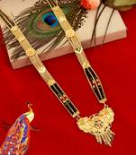 Multicolor cubic zirconia mangalsutra