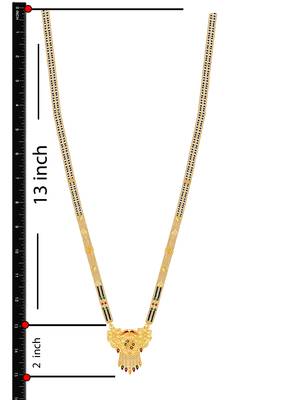 Multicolor cubic zirconia mangalsutra 4