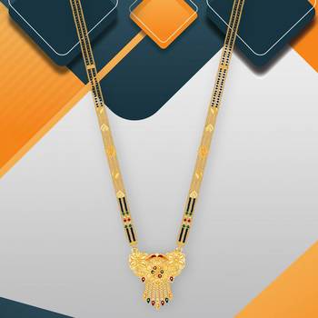 Multicolor cubic zirconia mangalsutra 5