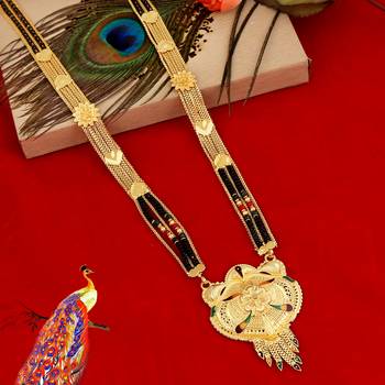 Multicolor cubic zirconia mangalsutra 1