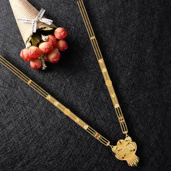 Multicolor cubic zirconia mangalsutra 2