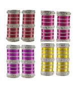 Multi Stone Stud Brass Bangle for women