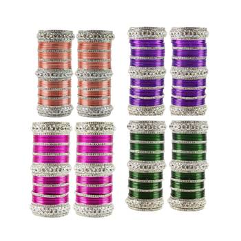 Multi Stone Stud Brass Bangle for women 1