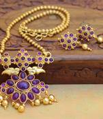 Purple agate pendants