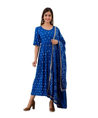 PRINTED multicolor RAYON ethnic kurtis 1