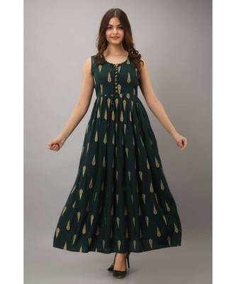 PRINTED multicolor RAYON ethnic kurtis 1