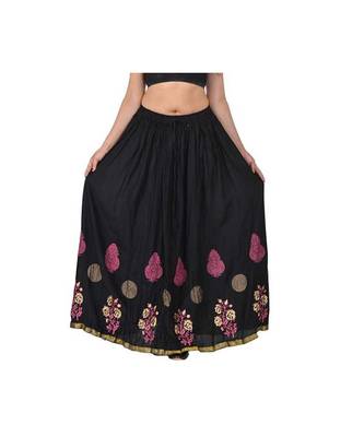Jaipuri Printed Long royon Skirt 1