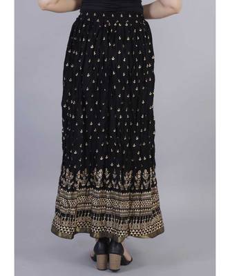 Jaipuri Printed Long royon Skirt 3