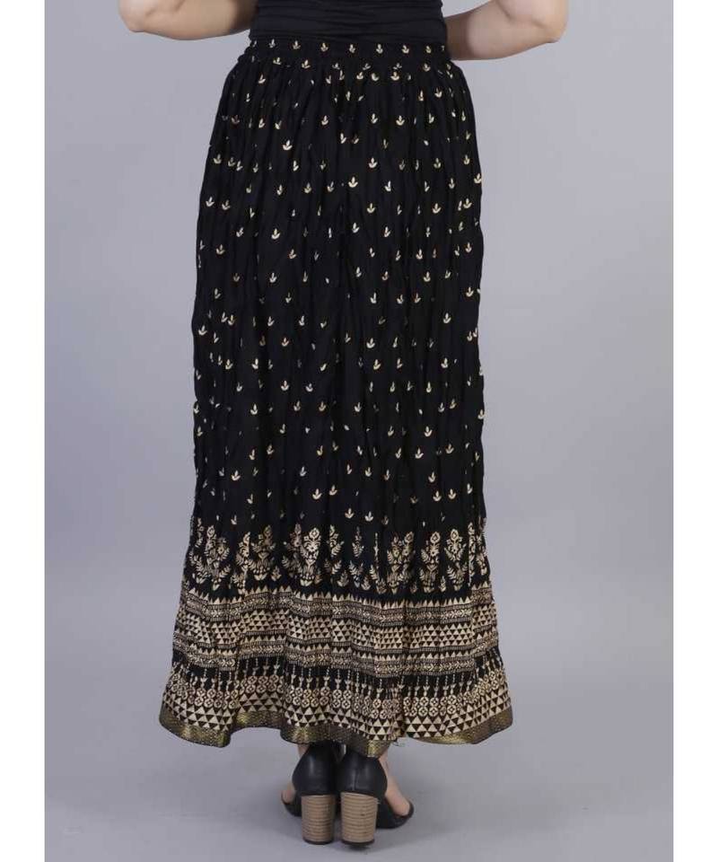 Jaipuri Printed Long royon Skirt