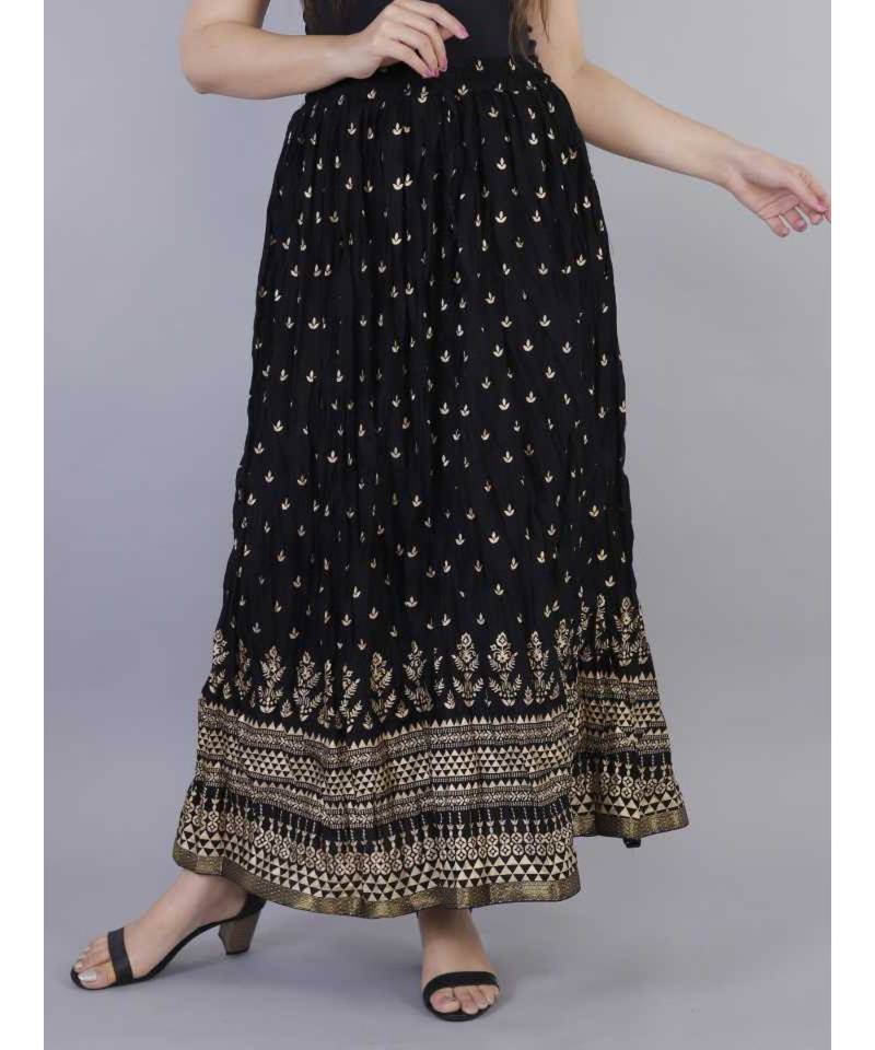 Jaipuri Printed Long royon Skirt