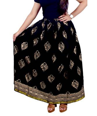Jaipuri Printed Long royon Skirt 3