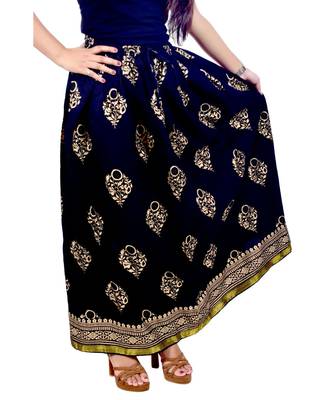 Jaipuri Printed Long royon Skirt 5